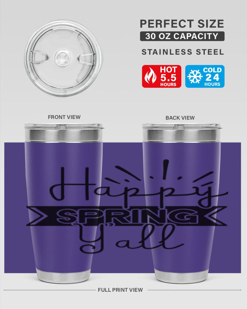 Happy Spring Yall173#- spring- Tumbler