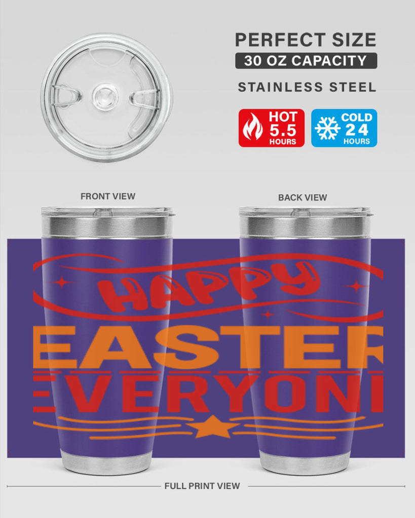Happy easter everyone 155#- spring- Tumbler