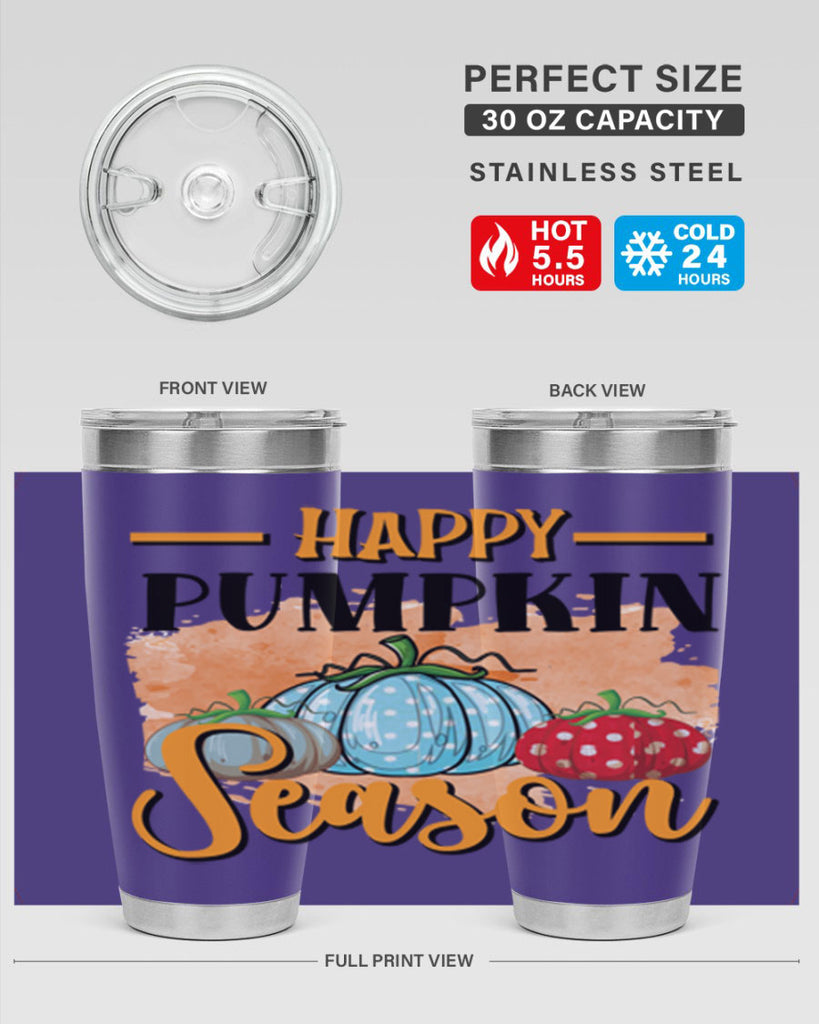 Happy pumpkin season 240#- fall- Tumbler