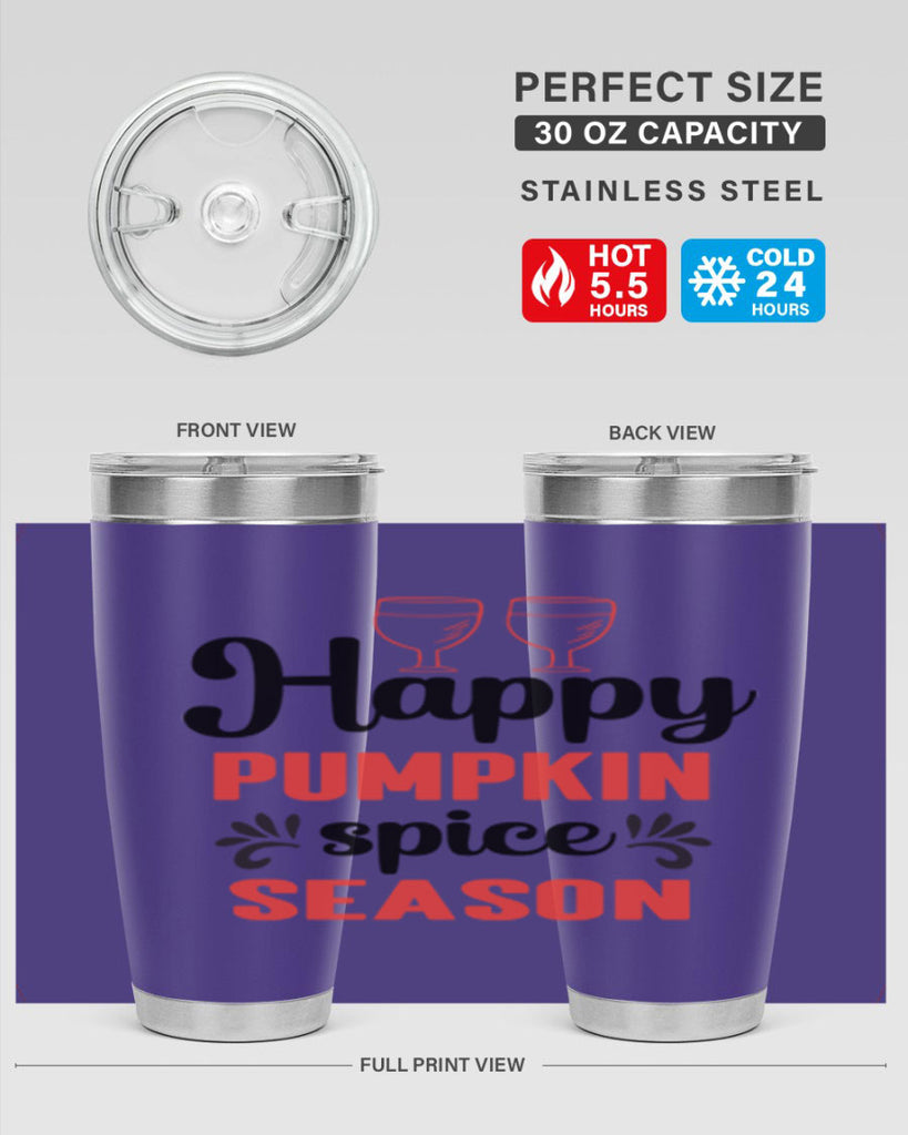 Happy pumpkin spice season 244#- fall- Tumbler