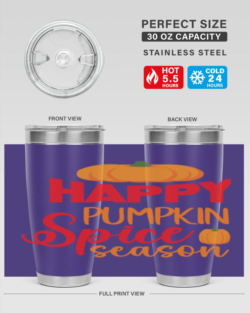 HappyPumpkinSpiceSeason 259#- fall- Tumbler