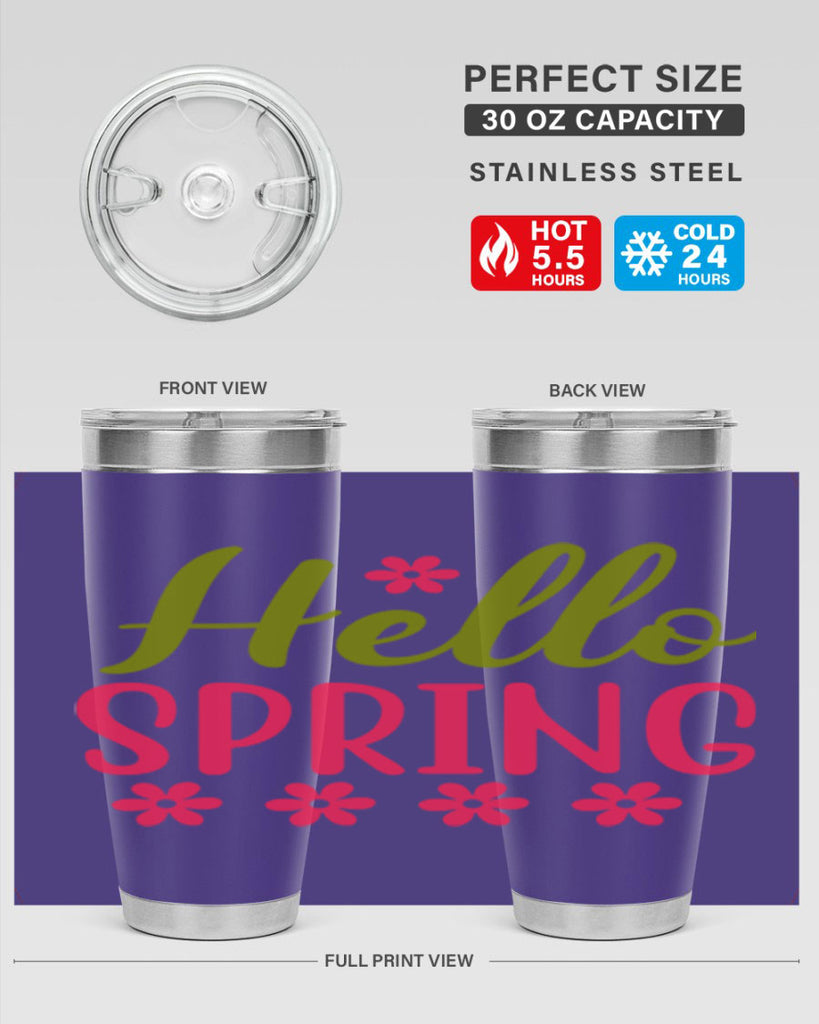 Hello Spring 213#- spring- Tumbler