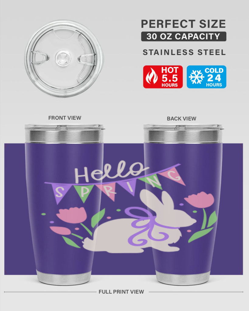 Hello spring bunny193#- spring- Tumbler