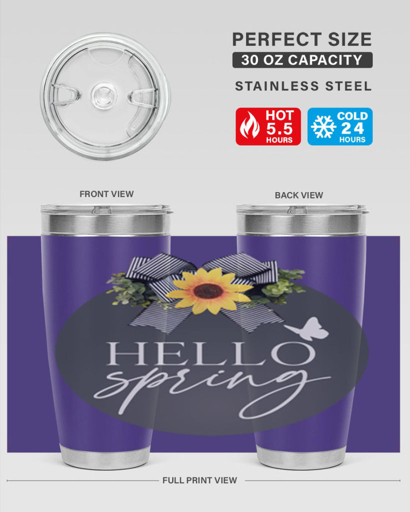 Hello spring butterfly Mockup194#- spring- Tumbler