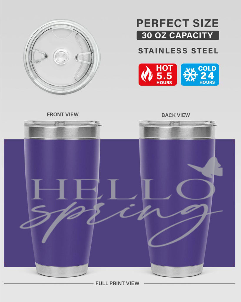 Hello spring butterfly195#- spring- Tumbler