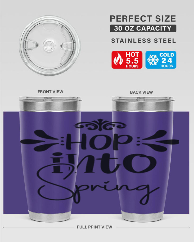 Hop into Spring 247#- spring- Tumbler