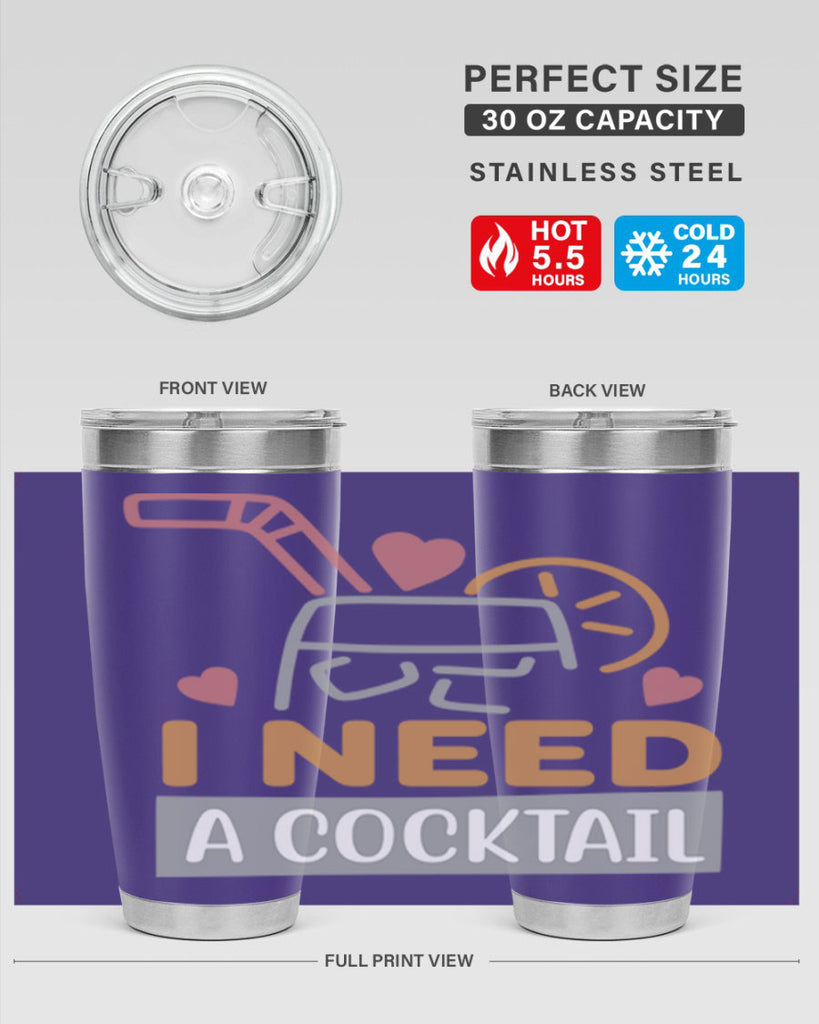 I Need A Cocktail 107#- fashion- Cotton Tank