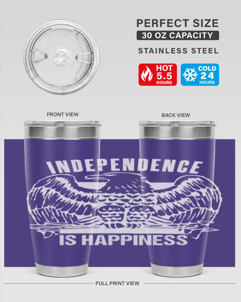 Independence is happiness Style 24#- Fourt Of July- Tumbler
