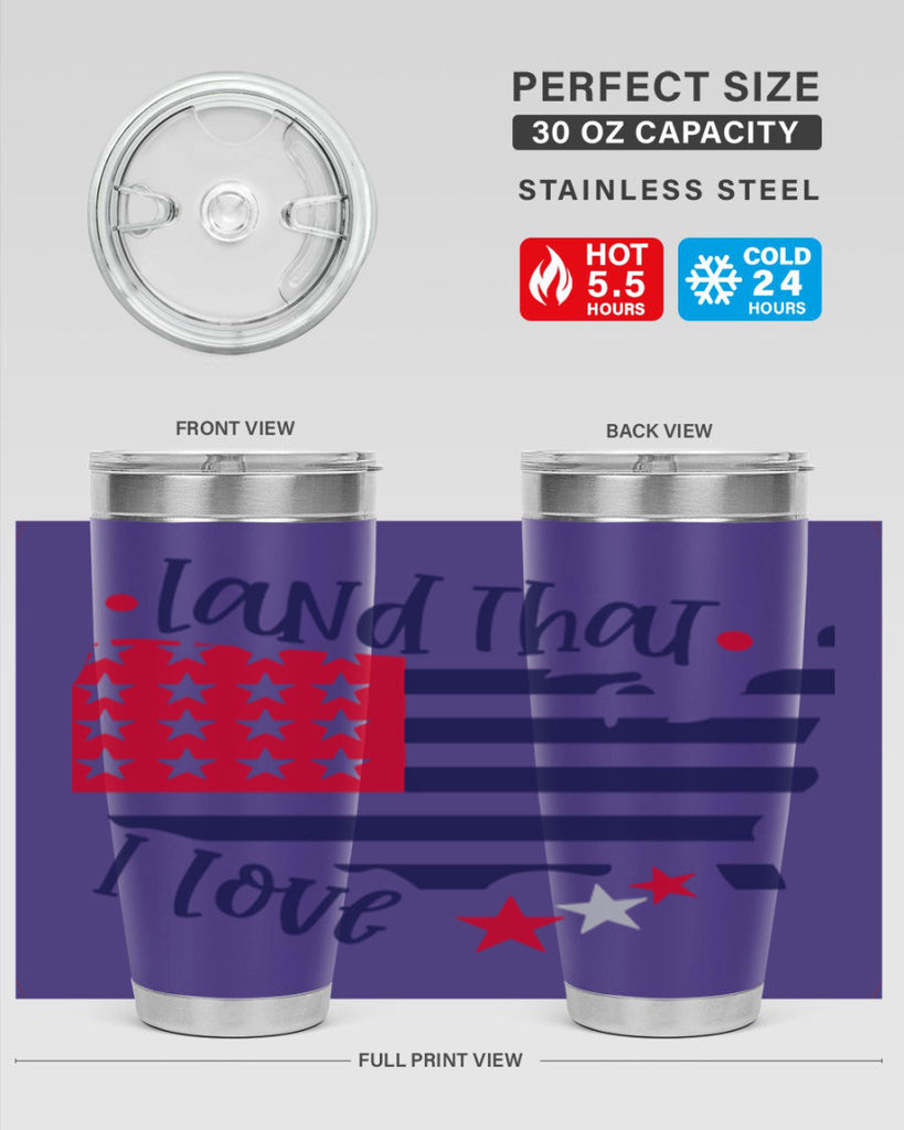 Land That I Love Style 158#- Fourt Of July- Tumbler