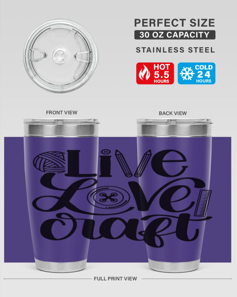 Live Love Craft 14#- crafting- Tumbler