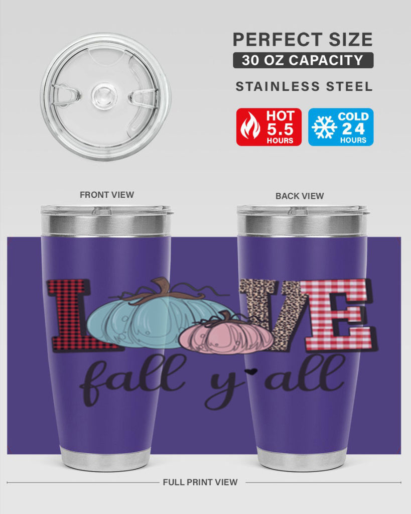 Love Fall Yall 409#- fall- Tumbler