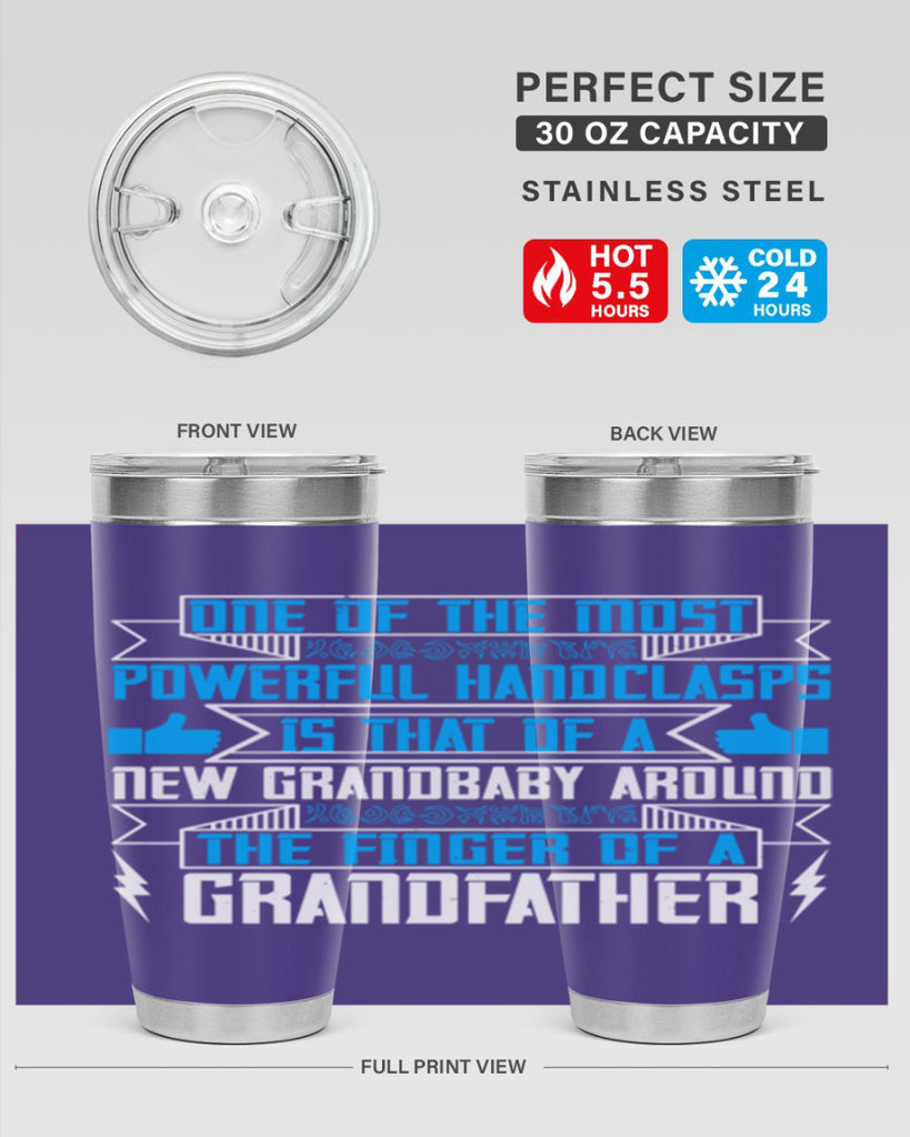 One of the most powerful handclasps is that of a new grandbaby 71#- grandpa - papa- Tumbler