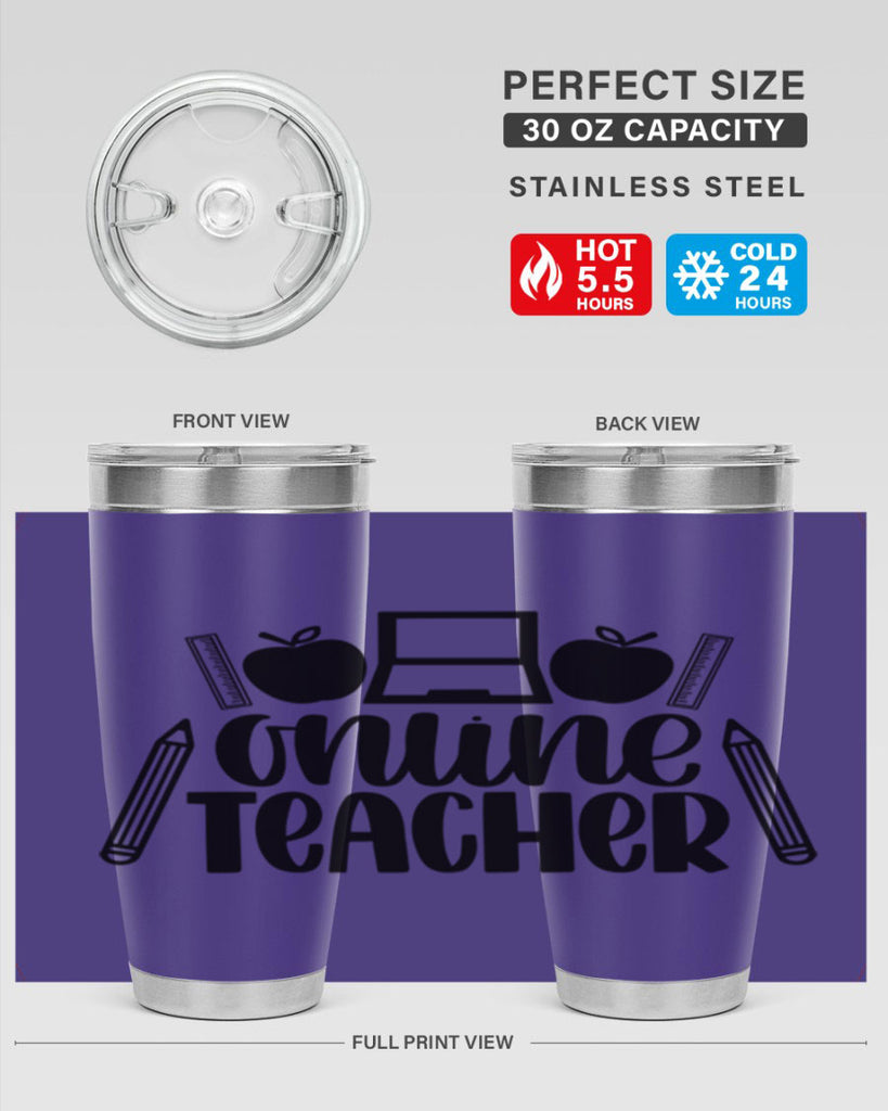 Online Teacher Style 61#- teacher- tumbler