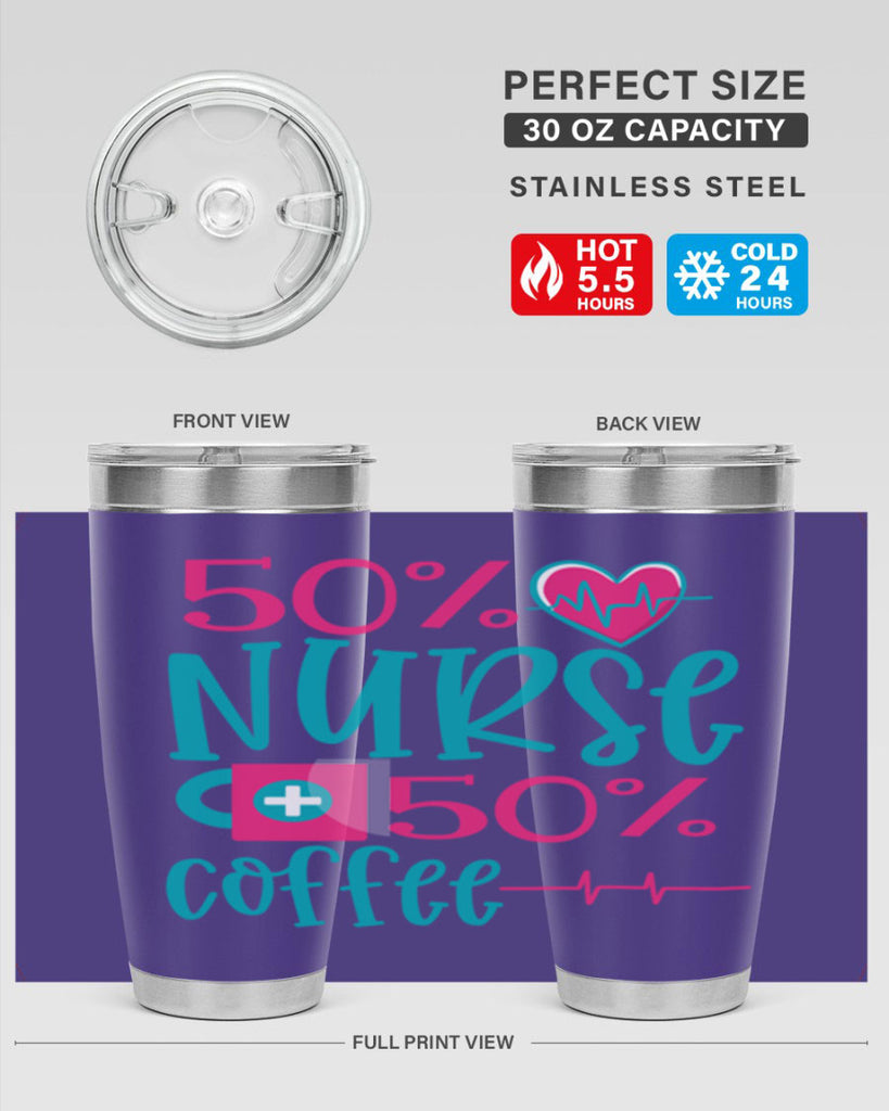 Percent Nurse Percent Coffee Style Style 60#- nurse- tumbler