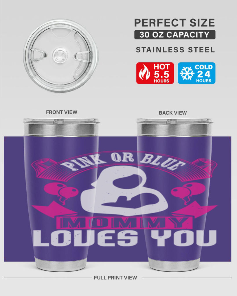 Pink or Blue Monny Loves You Style 178#- baby- tumbler