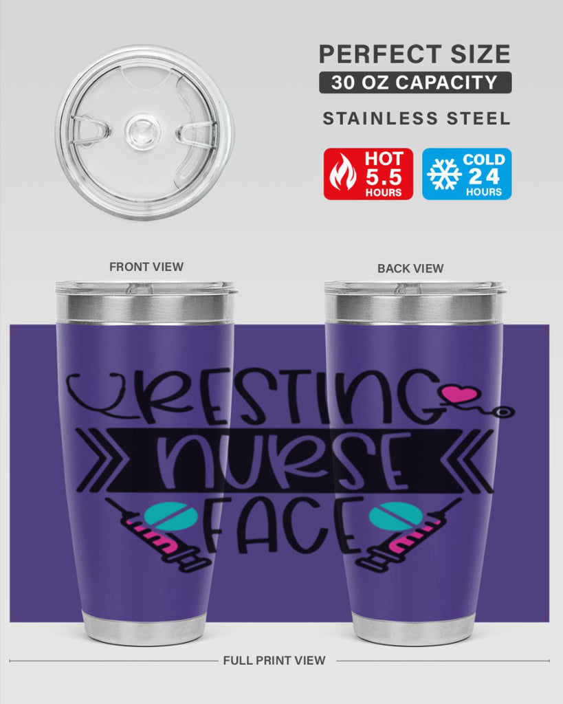 Resting Nurse Face Style Style 58#- nurse- tumbler