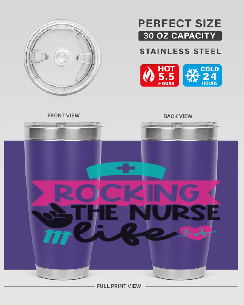 Rocking The Nurse Life Style Style 54#- nurse- tumbler