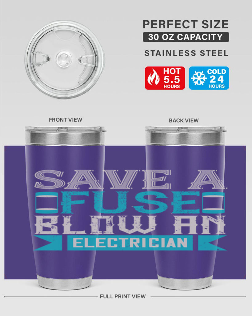 Save a fuse below an electrician Style 14#- electrician- tumbler