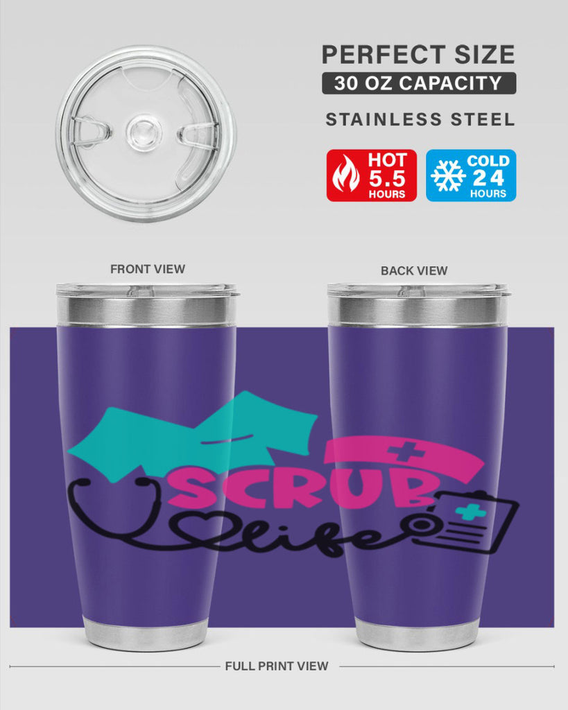 Scrub Life Style Style 47#- nurse- tumbler