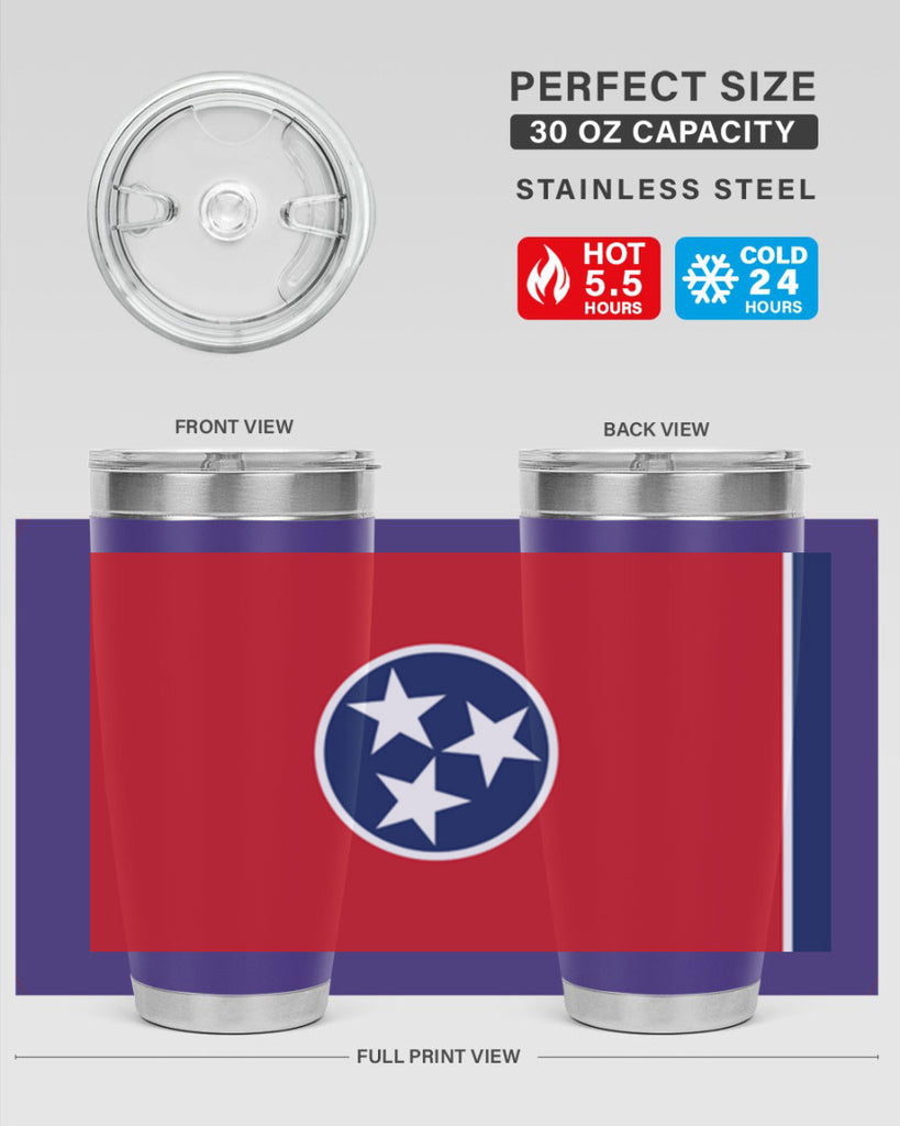 Tennessee 10#- Us Flags- Tumbler