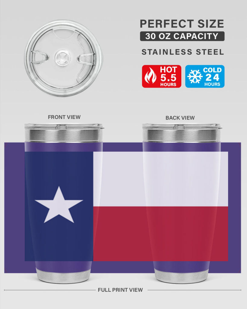 Texas 9#- Us Flags- Tumbler