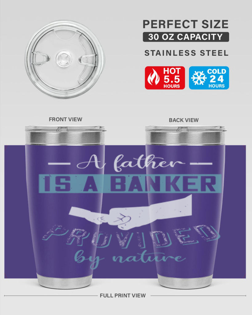 a father is a banker 168#- fathers day- Tumbler