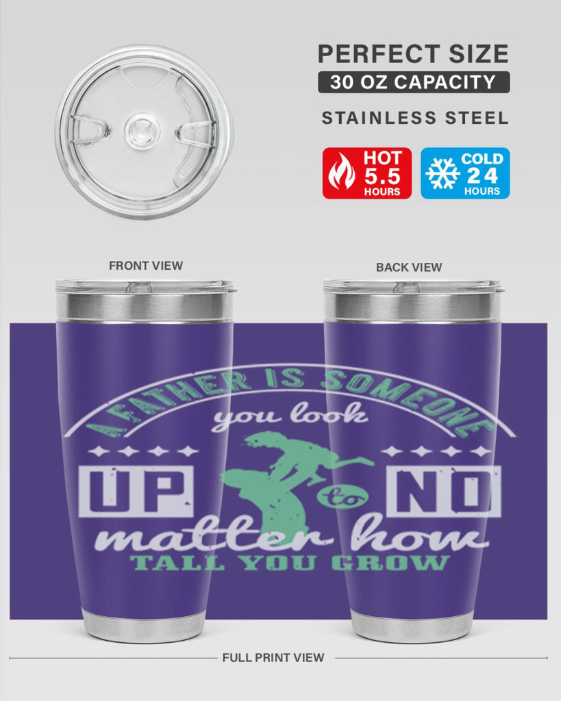 a father is someone 125#- fathers day- Tumbler