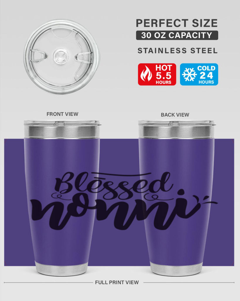 blessed nonni 57#- grandma - nana- Tumbler