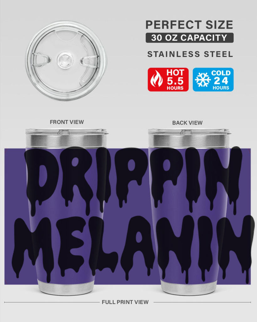 drippinmelanin  160#- black words phrases- Cotton Tank