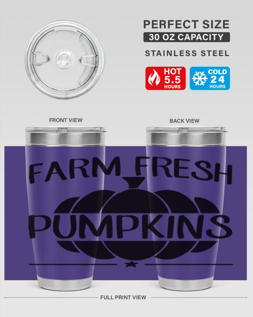farm fresh pumpkins 173#- fall- Tumbler