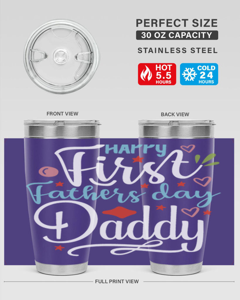 happy first fathers day daddy 89#- fathers day- Tumbler