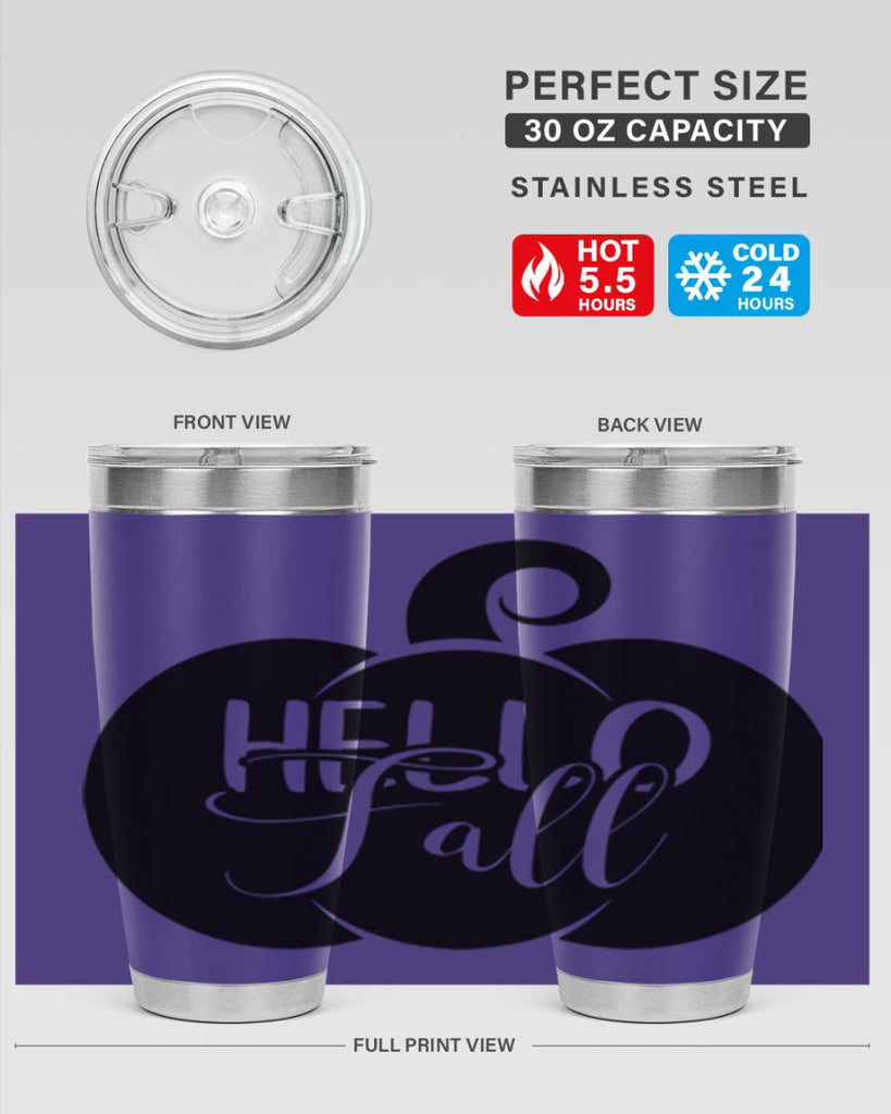 hello fall 275#- fall- Tumbler