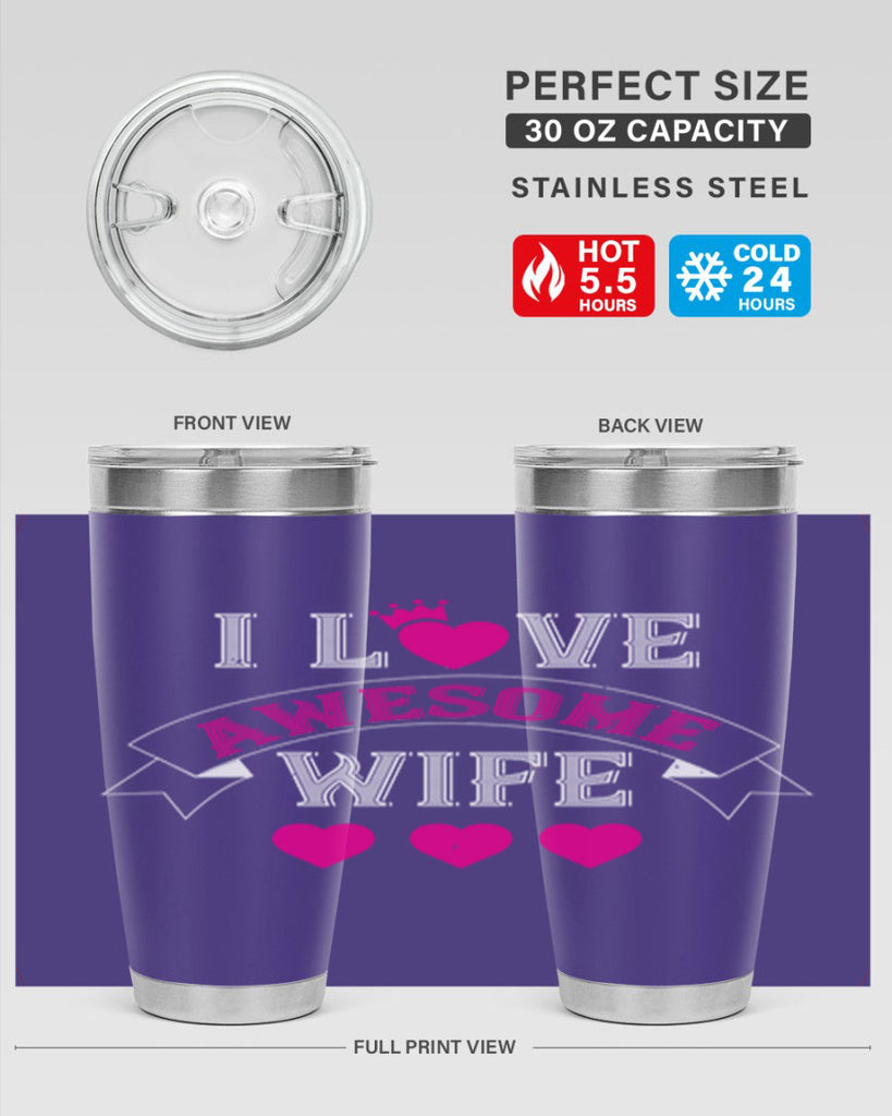 i love awesome wife 57#- valentines day- Tumbler