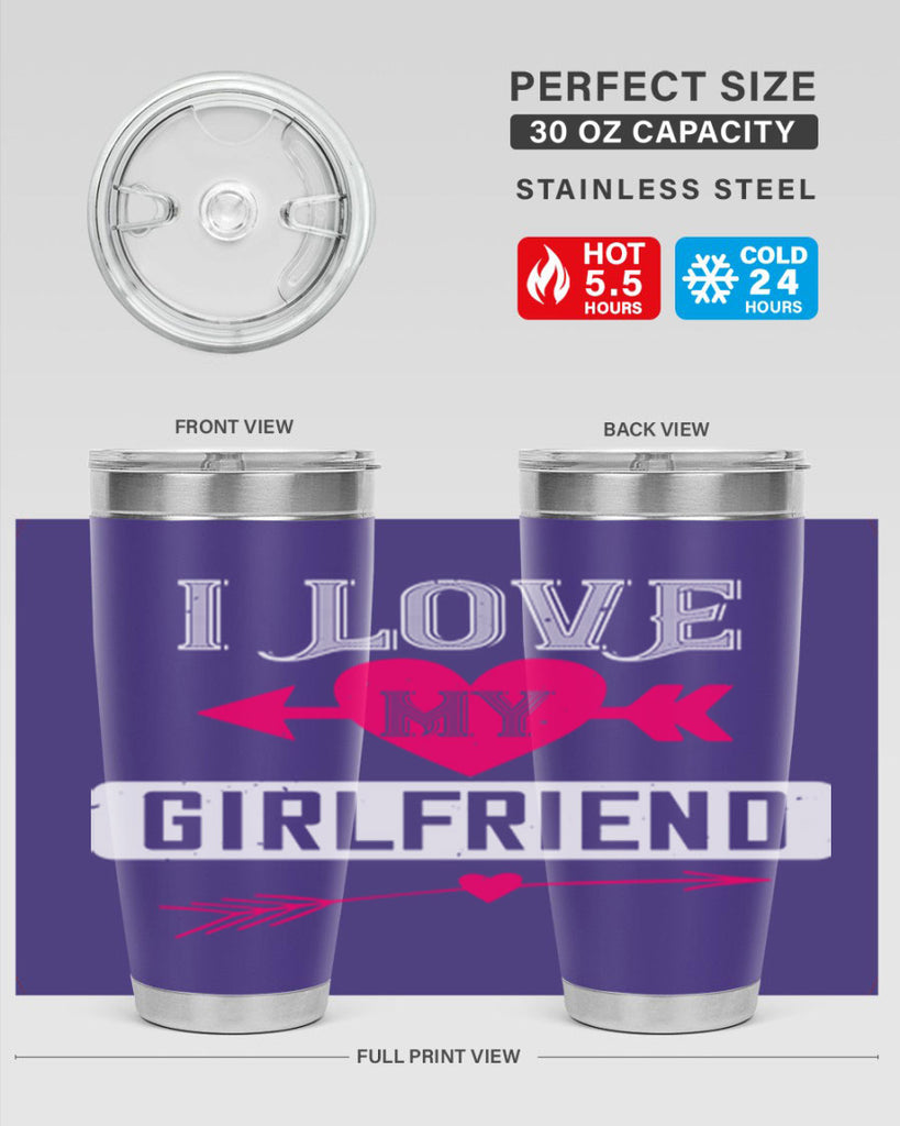 i love my girlfriend 54#- valentines day- Tumbler