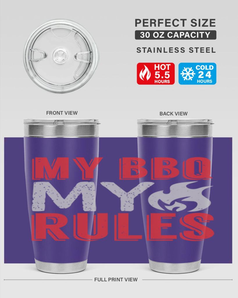 my bbq my rule 22#- bbq- Tumbler