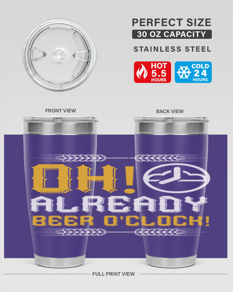 oh already beer oclock 54#- beer- Tumbler