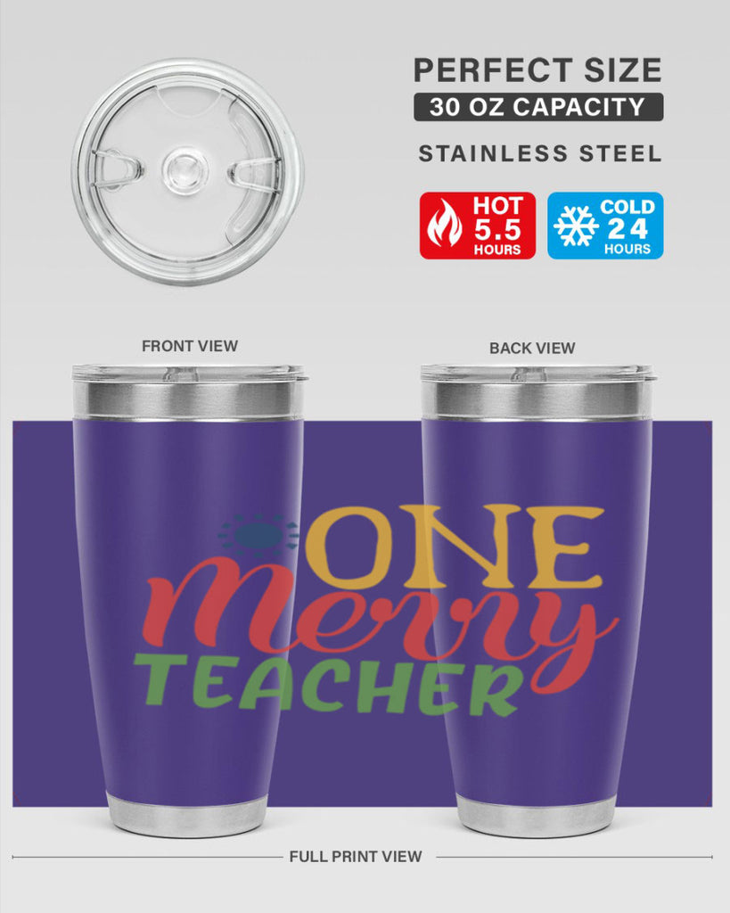 one merry teacher Style 162#- teacher- tumbler