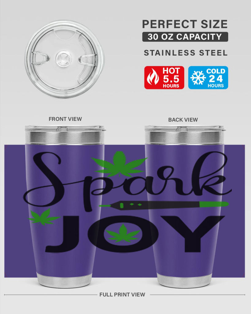 spark joy 250#- marijuana- Tumbler