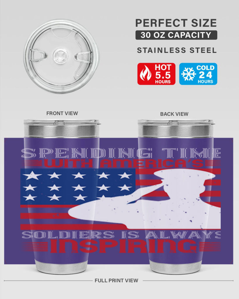 spending time with americas 90#- Veterns Day- Tumbler
