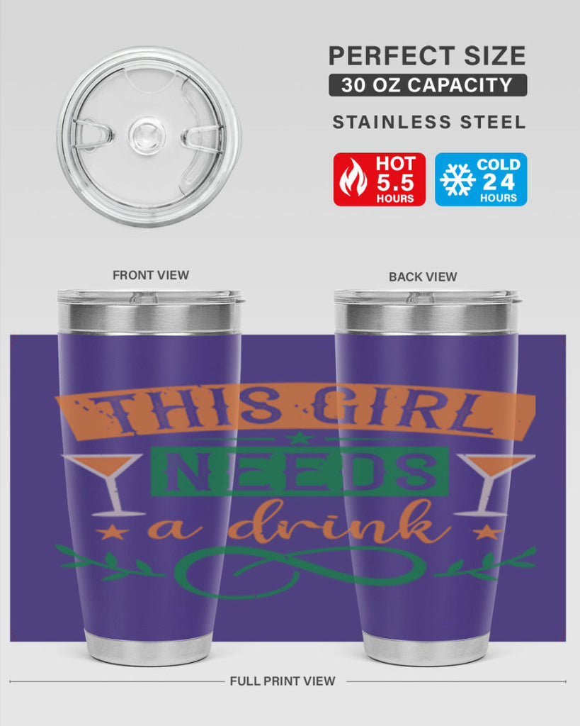 this girl needs a drink 1#- mardi gras- Tumbler