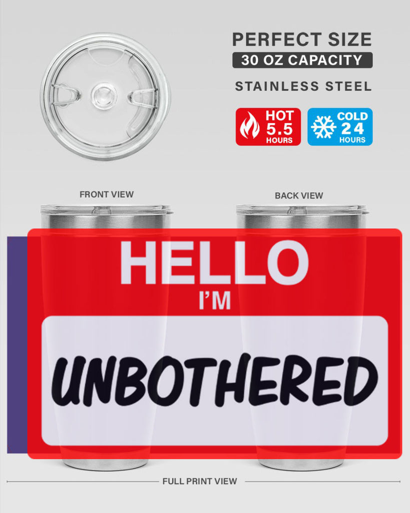 unbothered 14#- black words phrases- Cotton Tank