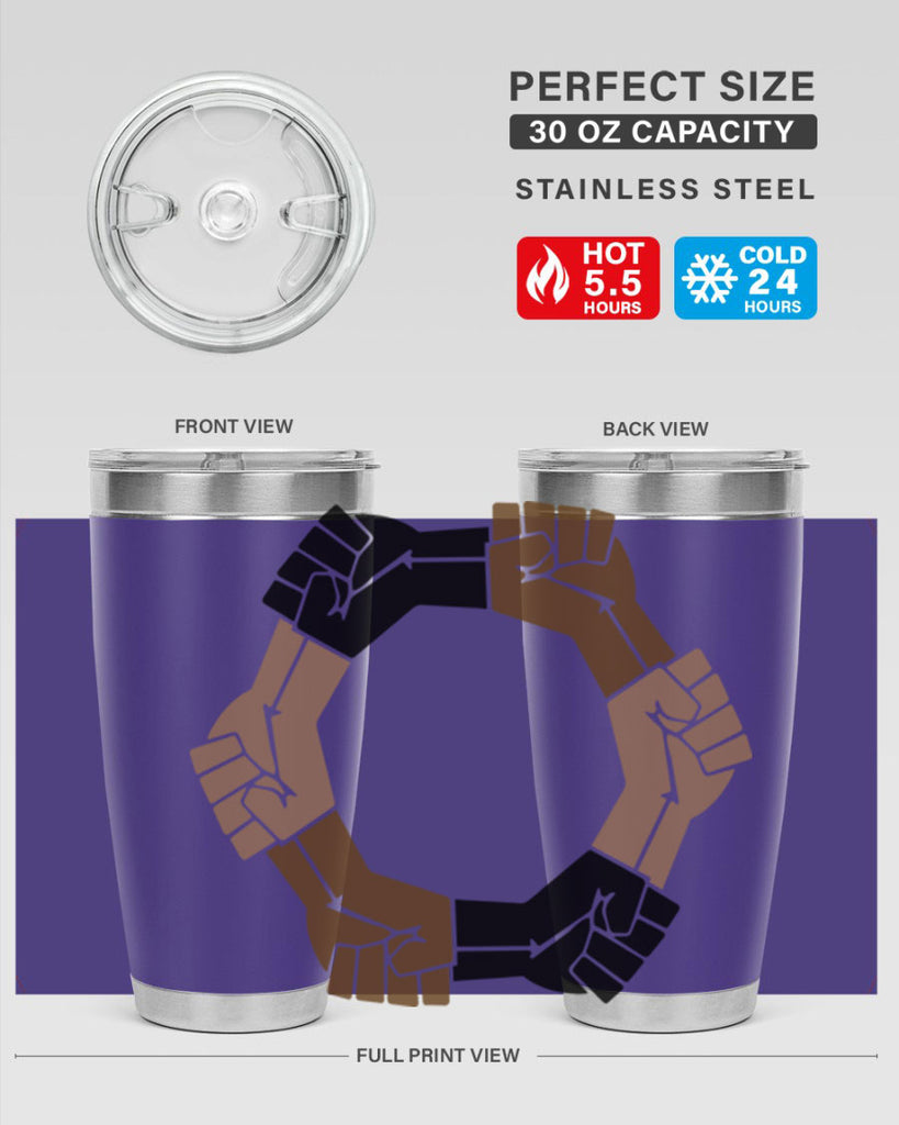 united black power fists 13#- black words phrases- Cotton Tank