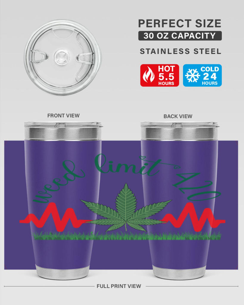 weed limit 420 cannabis hearbeat 291#- marijuana- Tumbler