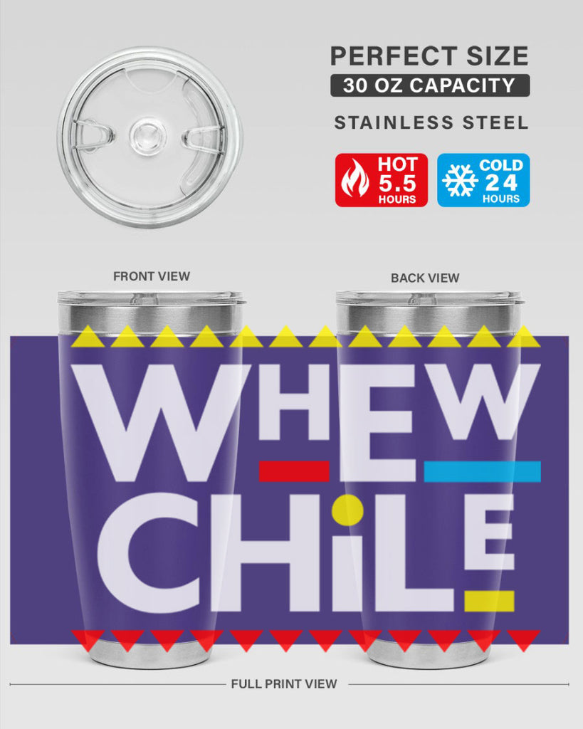 whew chile 11#- black words phrases- Cotton Tank