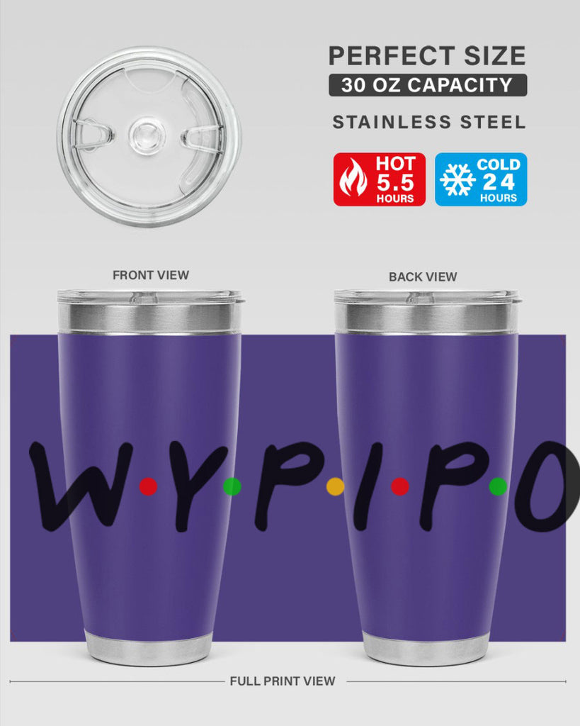 wypipo 7#- black words phrases- Cotton Tank