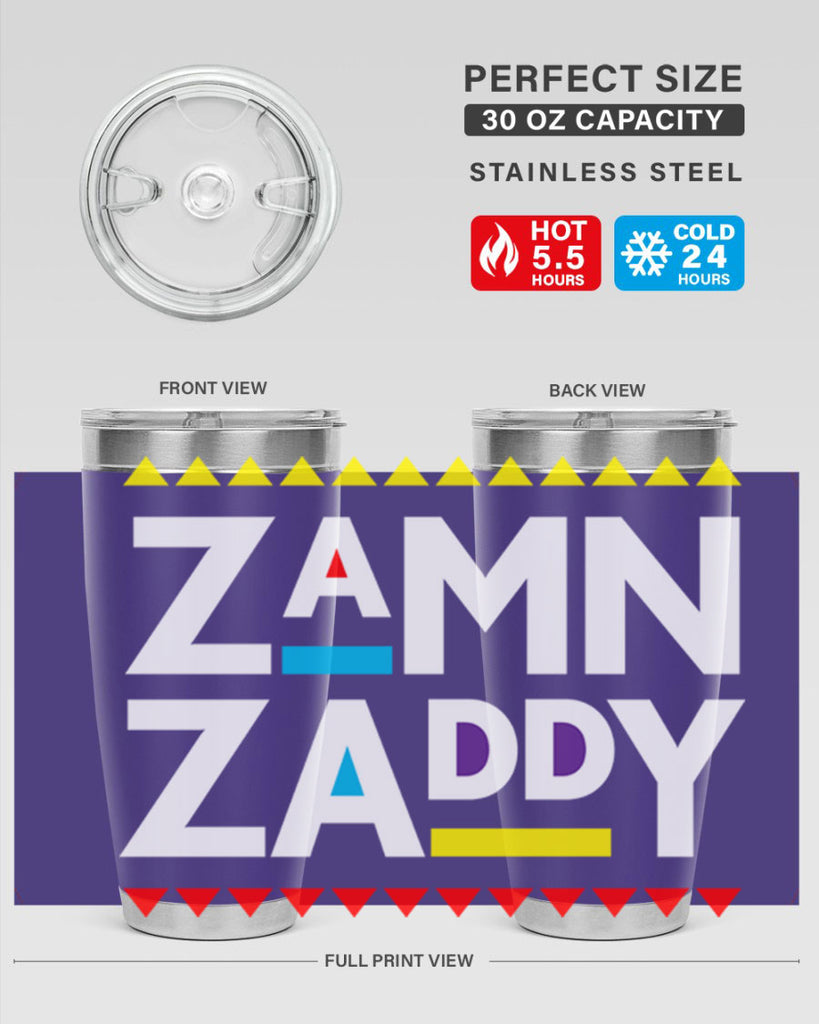 zamn zaddy 1#- black words phrases- Cotton Tank