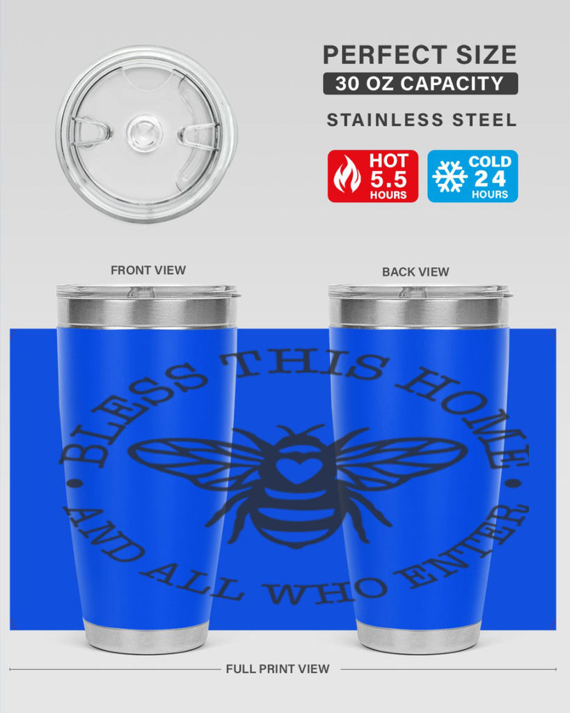 Bless this Home Bee59#- spring- Tumbler
