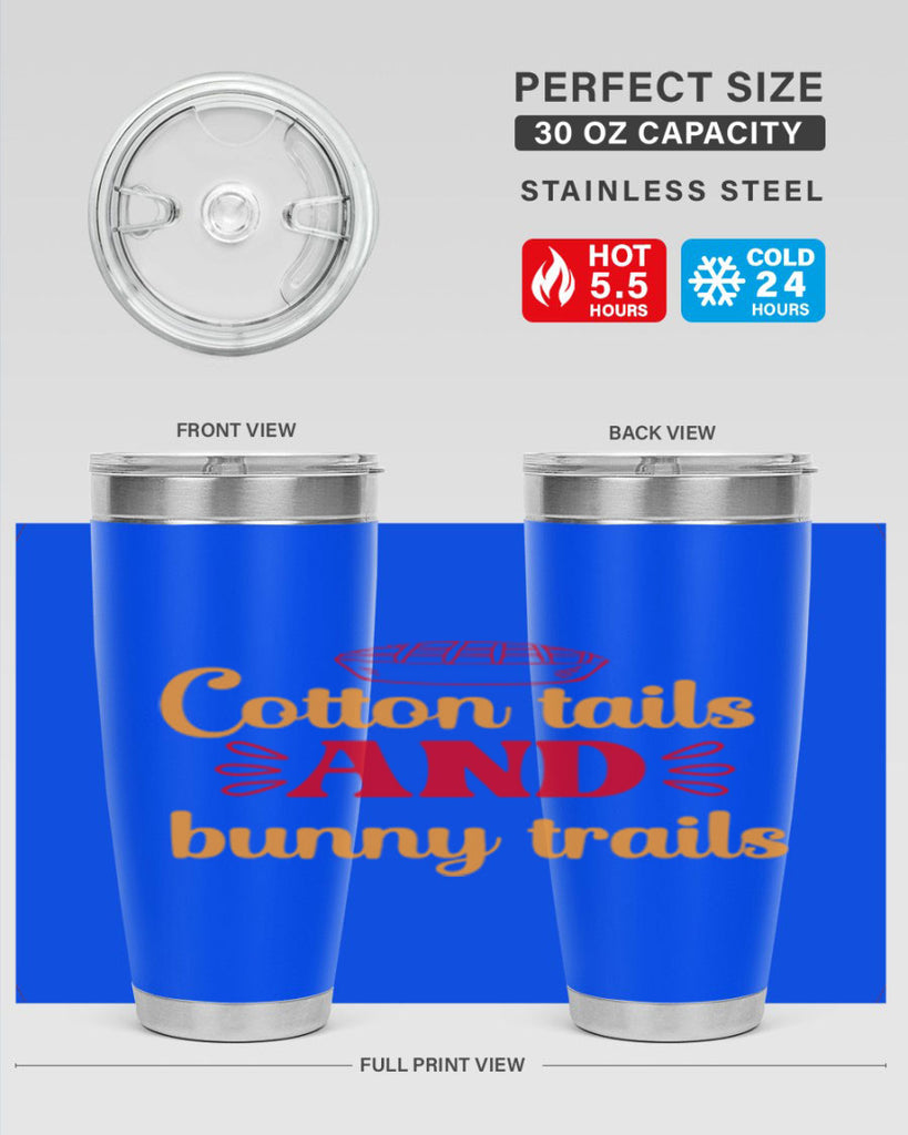Cotton tails and bunny trails 112#- spring- Tumbler