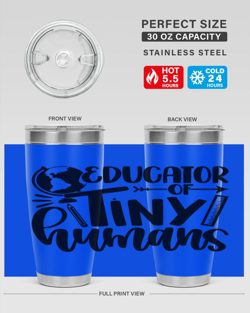 Educator Of Tiny Humans Style 75#- teacher- tumbler