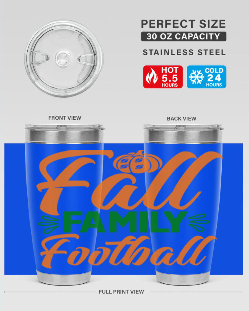 Fall Family Football 98#- fall- Tumbler